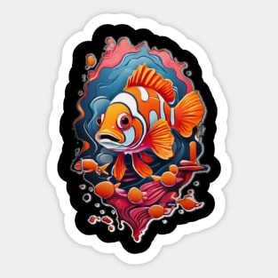 clownfish logo Sticker